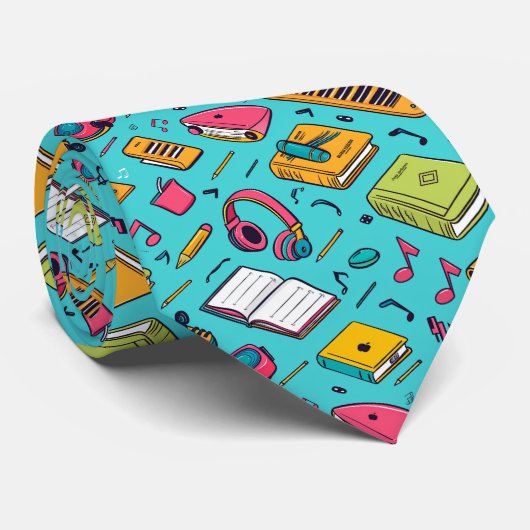 Cool gekachelter Lehrer Krawatte (Gerollt)