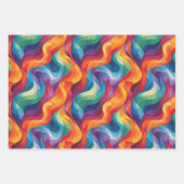 Cool gekacheltes abstraktes Muster Geschenkpapier Set (Vorderseite 2)