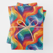 Cool gekacheltes abstraktes Muster Geschenkpapier Set (Beispiel)