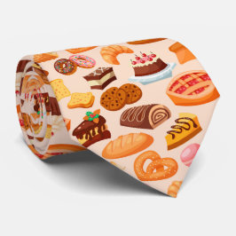 cool gekacheltes Bäckermuster Krawatte