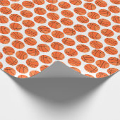 cool gekacheltes Basketballsportmuster Geschenkpapier (Ecke)