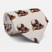 Cool gekacheltes Bourbon-Muster Krawatte (Gerollt)