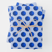 cool gekacheltes Bowling-Sportballmuster Geschenkpapier Set (Beispiel)