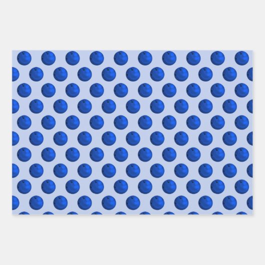 cool gekacheltes Bowling-Sportballmuster Geschenkpapier Set (Vorderseite)