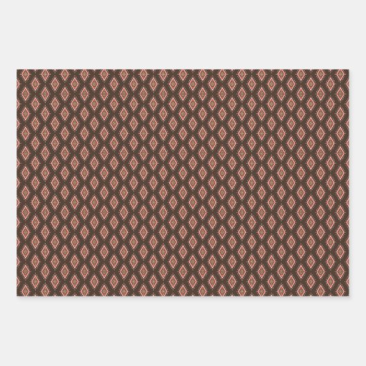 cool gekacheltes ethnisches Muster Geschenkpapier Set (Vorderseite)