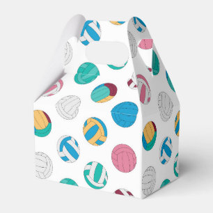 cool gekacheltes Party mit Volleyballs Geschenkschachtel