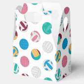 cool gekacheltes Party mit Volleyballs Geschenkschachtel (Geöffnet)