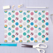 cool gekacheltes Party mit Volleyballs  Seidenpapier (Handwerk)