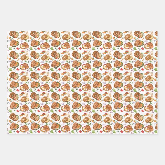 cool gekacheltes Party Sandwich-Geschäft Geschenkpapier Set (Vorderseite 2)