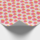 cool gekacheltes Popcorn Movie Party Geschenkpapier (Ecke)
