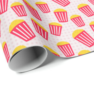 cool gekacheltes Popcorn Movie Party Geschenkpapier
