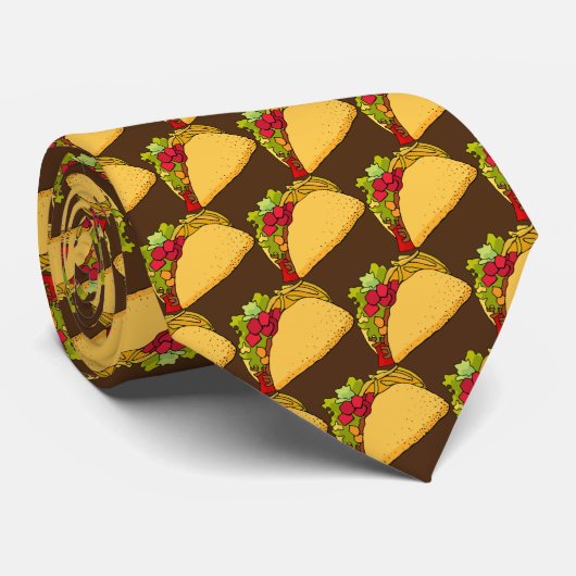 cool gekacheltes Takomuster Krawatte (Gerollt)