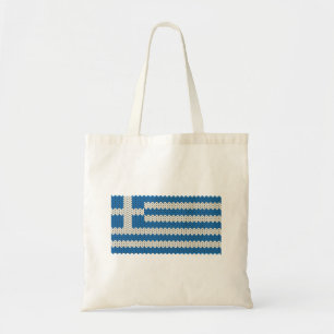 Cool geknetete griechische Flag Tote Tag Tragetasche