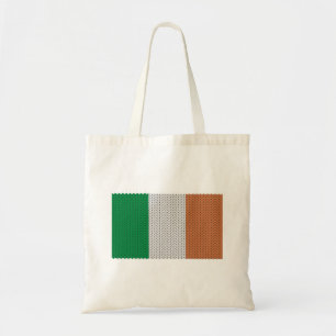 Cool geknetete Irish Flag Tote Bag Tragetasche