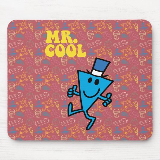 Cool | Gelbe Buchstaben Mousepad (Vorne)