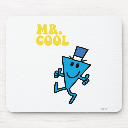 Cool | Gelbe Buchstaben Mousepad (Vorne)