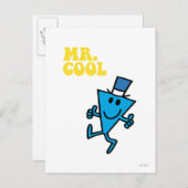 Cool | Gelbe Buchstaben Postkarte (Vorne/Hinten)