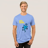 Cool | Gelbe Buchstaben Tri-Blend Shirt (Vorderseite voll)