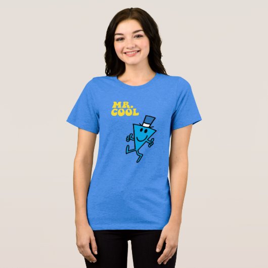 Cool | Gelbe Buchstaben Tri-Blend Shirt (Vorderseite voll)