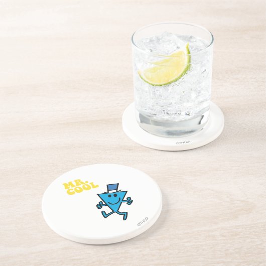 Cool | Gelbe Buchstaben Untersetzer (Seite)