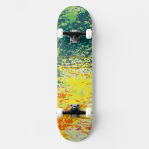 Cool-Gelborange Orange gestrichen Skateboard