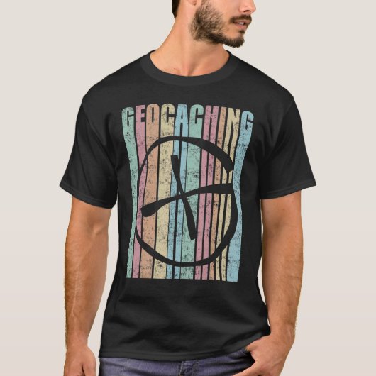 Cool Geocaching Vintag Geocacher T-Shirt (Vorderseite)