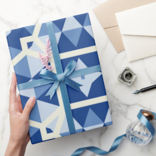 Cool geometrische Hochzeit mit ausgefeilter Romant Geschenkpapier