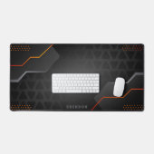 Cool geometrischer Gaming-Hintergrund Schreibtischunterlage (Tastatur & Maus)