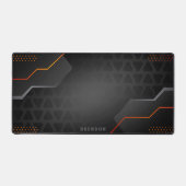 Cool geometrischer Gaming-Hintergrund Schreibtischunterlage (Vorderseite)