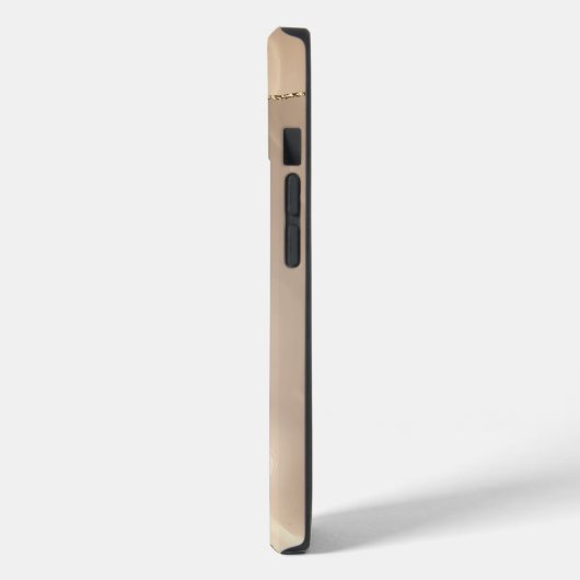 Cool geometrischer Goldcreme-Marmor Case-Mate iPhone Hülle (Rückseite / Links)