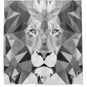 Cool geometrischer Lötkopf Duschvorhang (Vorderseite)