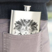 Cool geometrischer Lötkopf Flachmann (Beispiel)