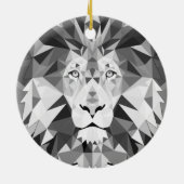 Cool geometrischer Lötkopf Keramik Ornament (Hinten)