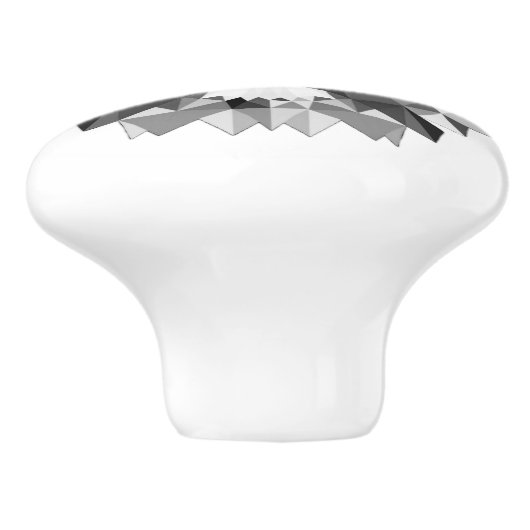 Cool geometrischer Lötkopf Keramikknauf (Seitenansicht)