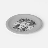 Cool geometrischer Lötkopf Pappteller (Schrägansicht)