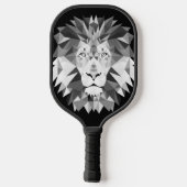 Cool geometrischer Lötkopf Pickleball Schläger (Rückseite)
