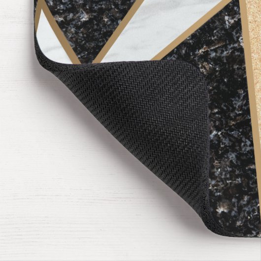 Cool geometrischer Marmor Mousepad (Ecke)