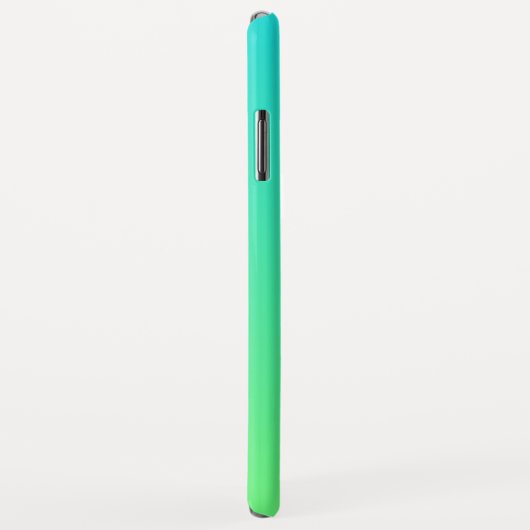 Cool Geometrisches Monogramm | Blue & Lime Green O Case-Mate iPhone Hülle (Hinten/Rechts)