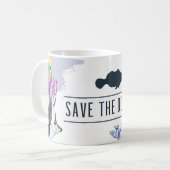 Cool Gerettet Ozeanbanner Kaffeetasse (Vorderseite Links)