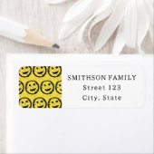 Cool Gesellig Lächelndes Gesichtsmuster gelb (Insitu)