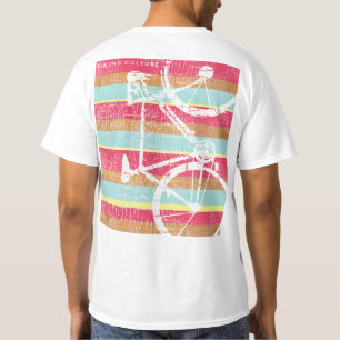 cool & gestreift, Fahrradkultur, Grafikrad T-Shirt
