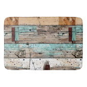 Cool gestrichenes Holz Badematte (Vorderseite)