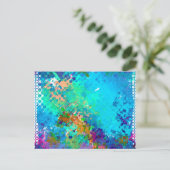 Cool gezacktes Graffiti Art Design Postkarte (Stehend Vorderseite)