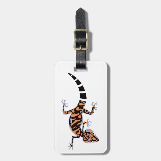 Cool gezeichnet - GECKO-Lizard - Wildtiere Gepäckanhänger (Vorderseite vertikal)