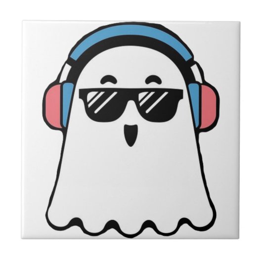 Cool Ghost Fliese (Vorderseite)