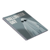 Cool Ghost Halloween Notebook-Minimal Funny Design Notizblock (Rechte Seite)