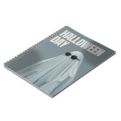 Cool Ghost Halloween Notebook-Minimal Funny Design Notizblock (Linke Seite)