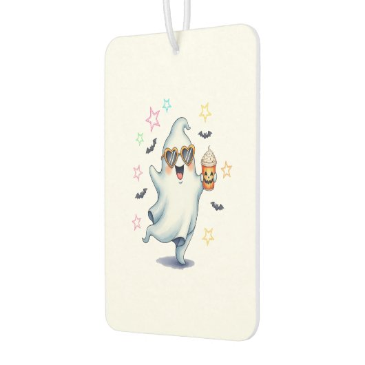 Cool Ghost Halloween Vibes Autolufterfrischer (Links)