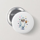 Cool Ghost Halloween Vibes Button (Vorne & Hinten)