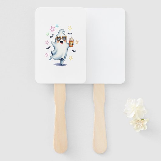 Cool Ghost Halloween Vibes Fächer (Vorne und Hinten)